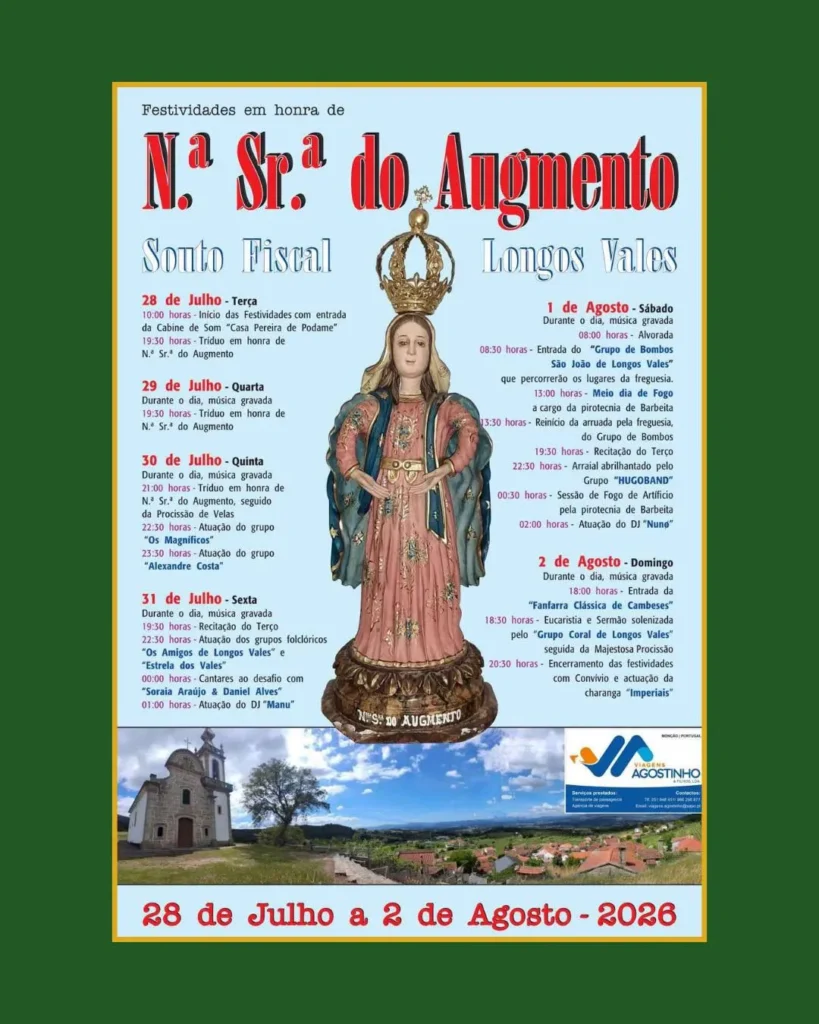 Festas de Longos Vales (Senhora do Augmento) 2026