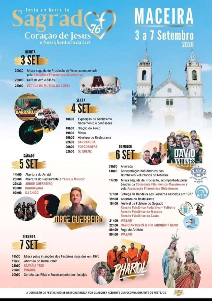 Festas de Maceira, Leiria (Sagrado Coração de Jesus) 2026