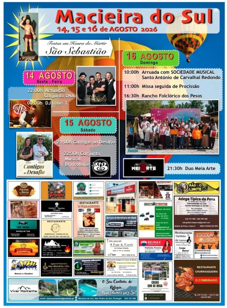 Festas de Macieira do Sul (São Sebastião) 2026