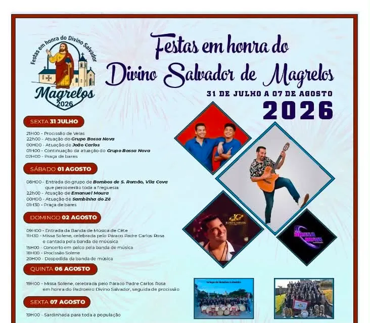 Festas de Magrelos (Divino Salvador) 2026