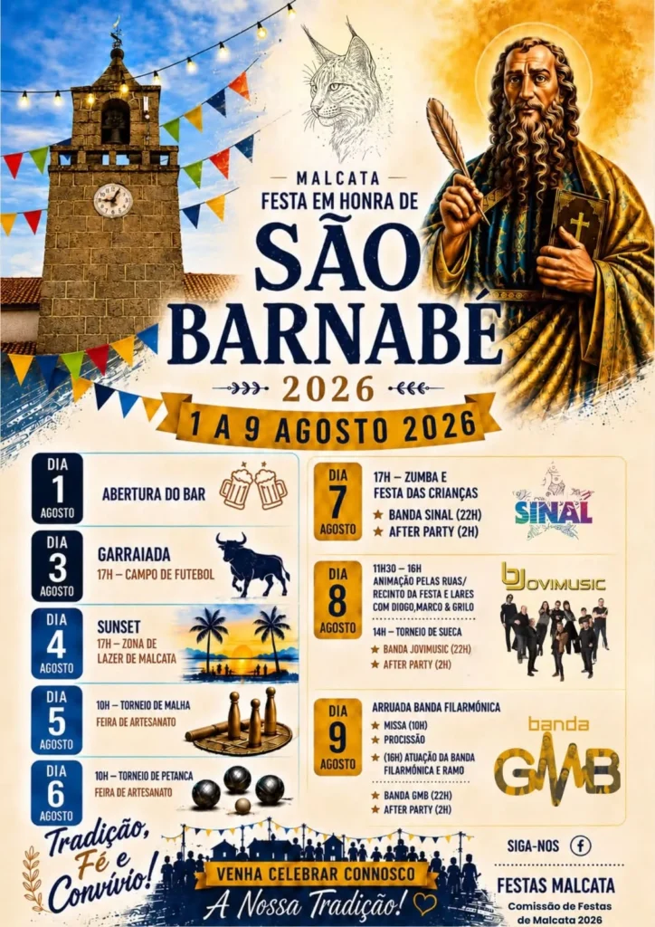 Festas da Malcata (São Barnabé) 2026