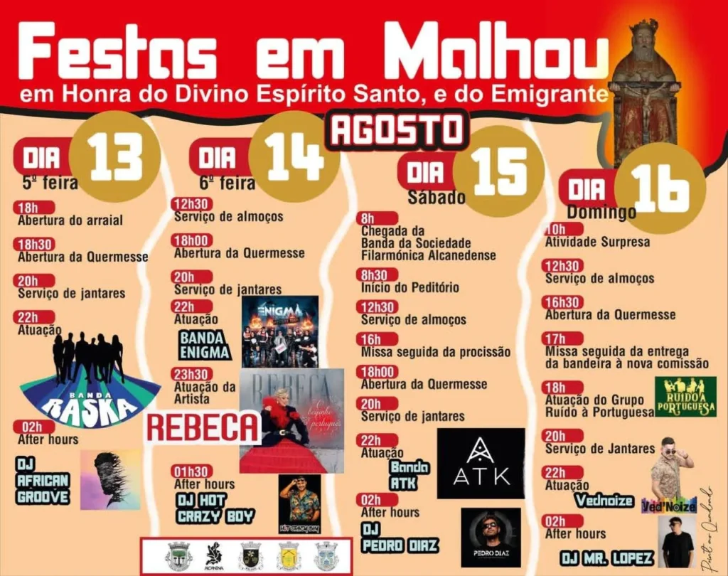 Festas de Malhou (Divino Espírito Santo) 2026