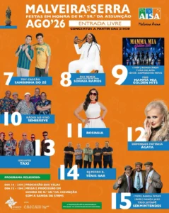 Festas da Malveira da Serra (Senhora da Assunção) 2026