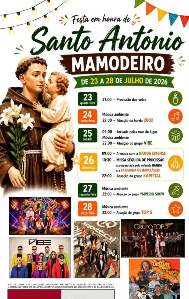 Festas de Mamodeiro (Santo António) 2026