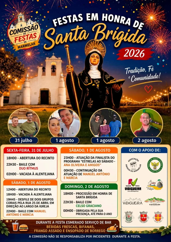 Festas de Marmelar (Santa Brígida) 2026