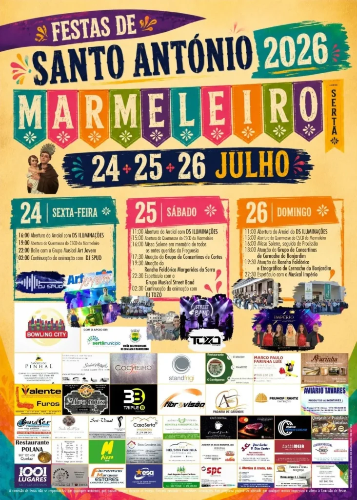 Festas de Marmeleiro (Santo António) 2026