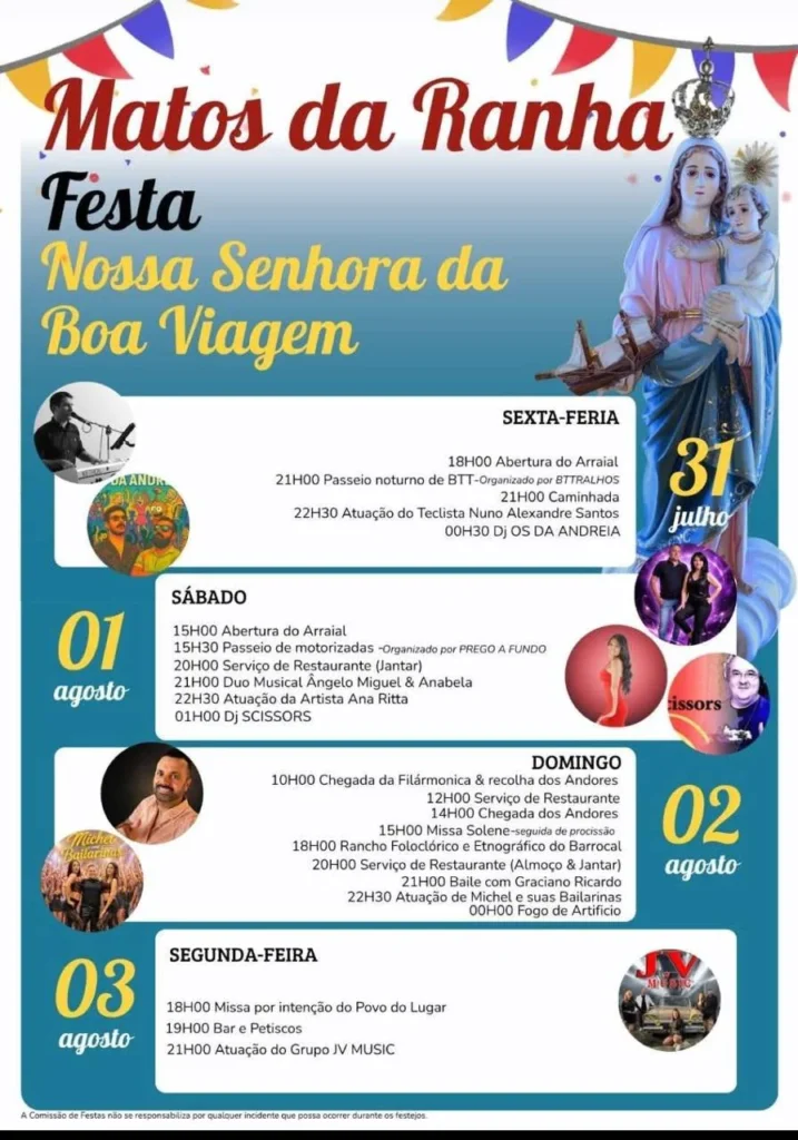 Festas de Matos da Ranha (Senhora da Boa Viagem) 2026