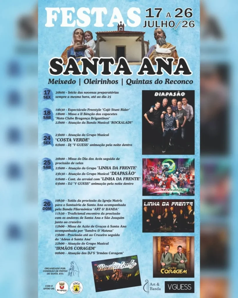 Fesras de Meixedo, Bragança (Santa Ana) 2026