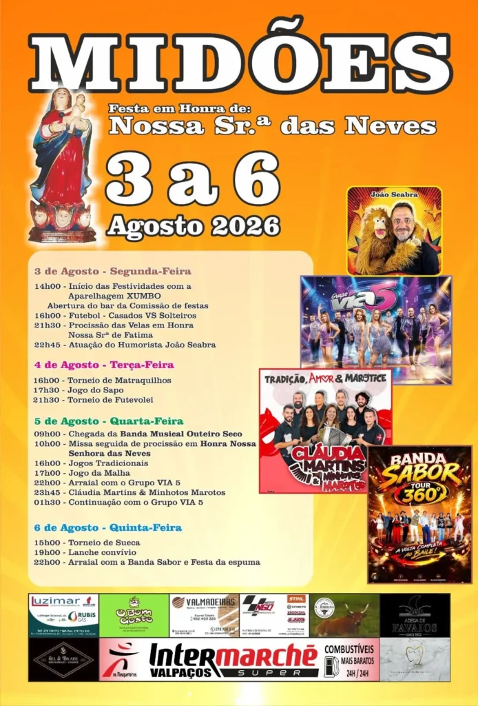 Festas de Midões, Valpaços 2026