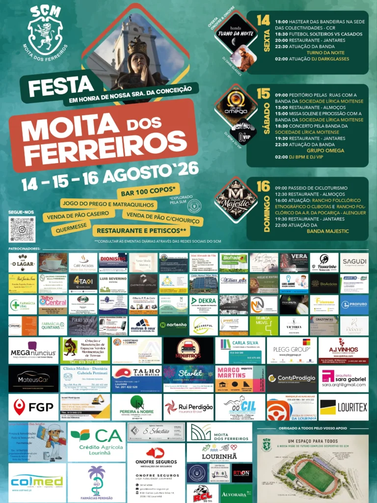 Festas de Moita dos Ferreiros (Senhora da Conceição) 2026