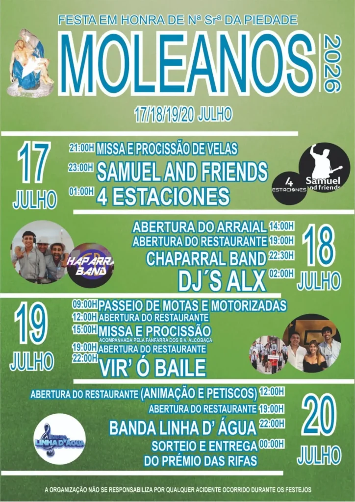 Festas de Moleanos (Senhora da Piedade) 2026