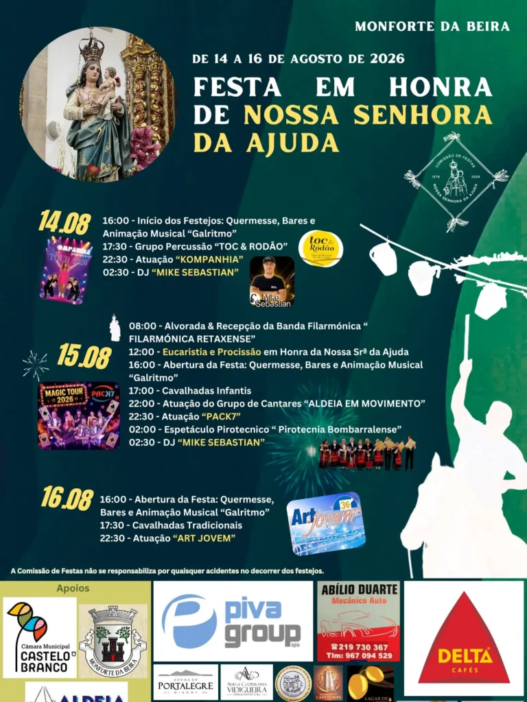 Festas de Monforte da Beira (Senhora da Ajuda) 2026