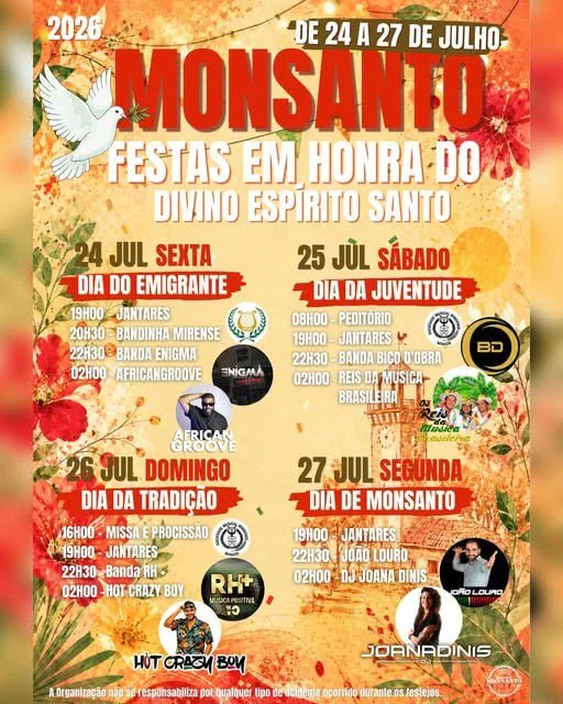 Festas de Monsanto (Divino Espírito Santo) 2026