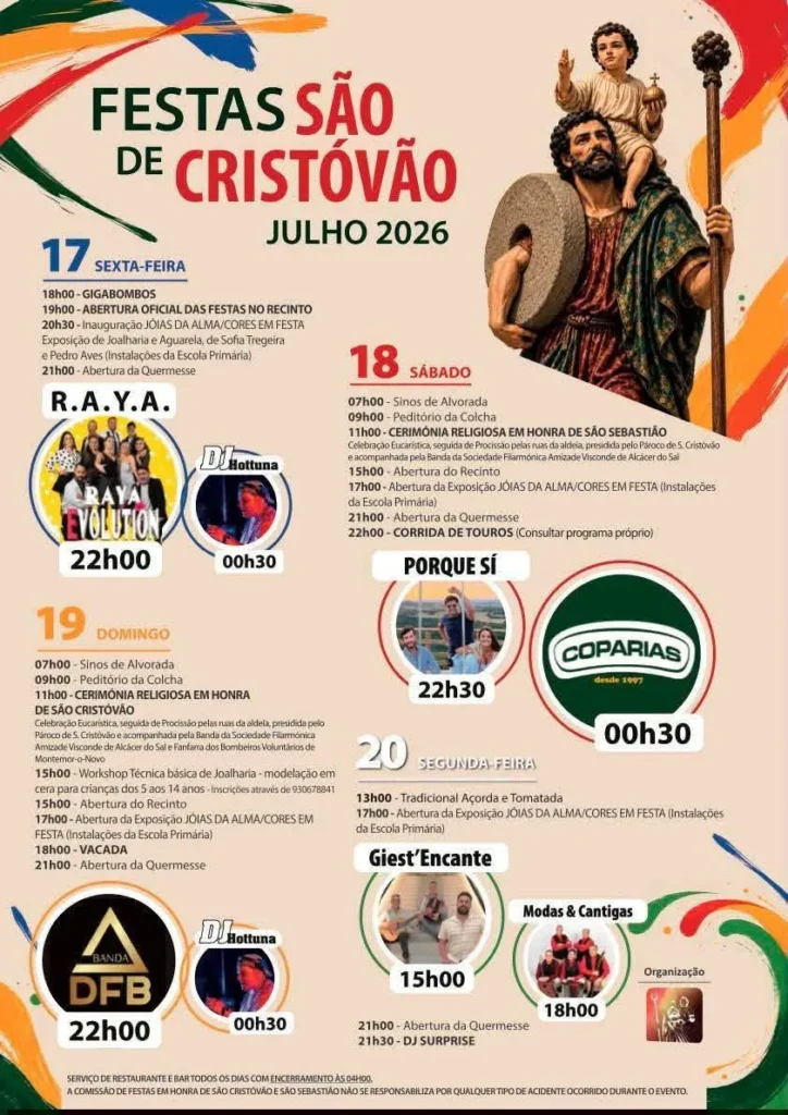 Festas de Montemor-o-Novo (São Cristóvão) 2026