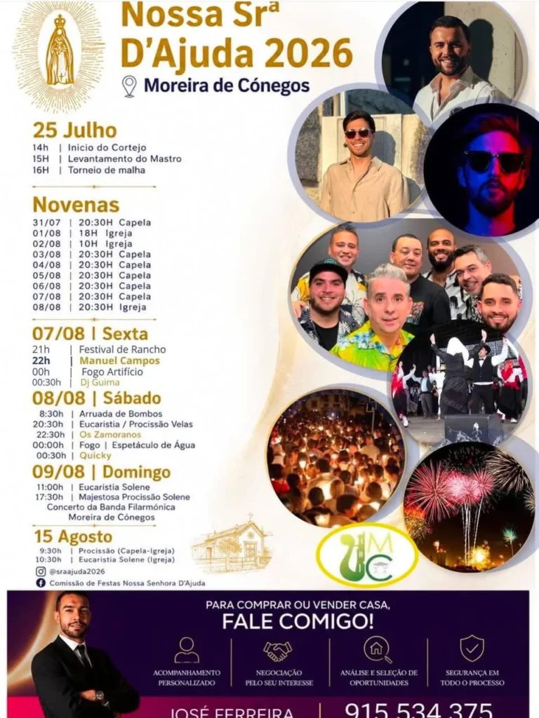 Festas de Moreira de Cónegos (Senhora da Ajuda) 2026