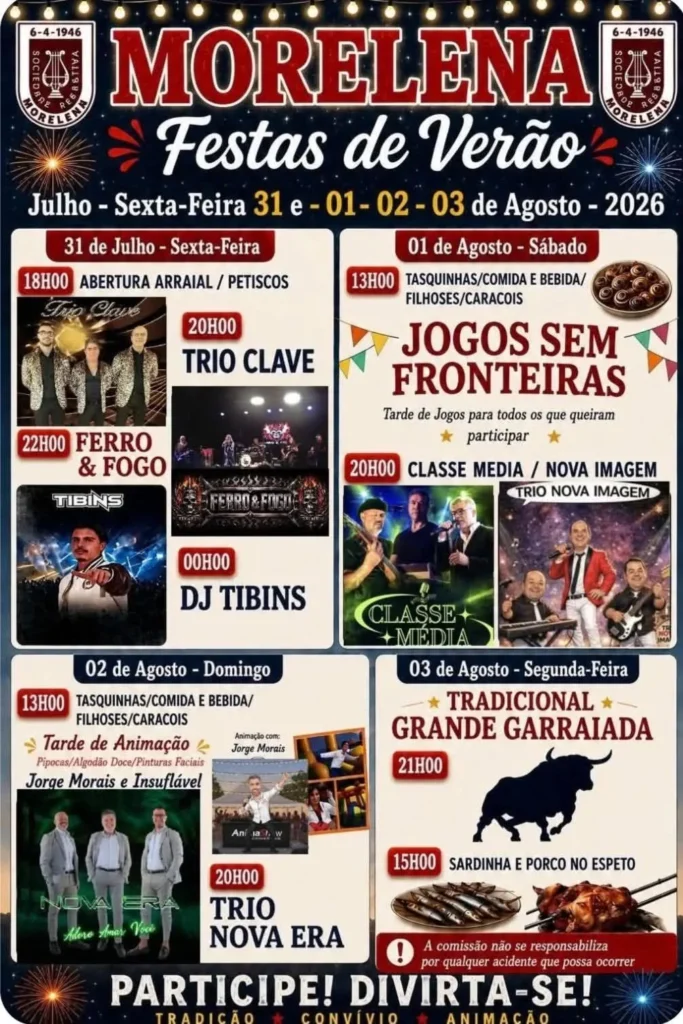 Festas de Morelena (Verão) 2026