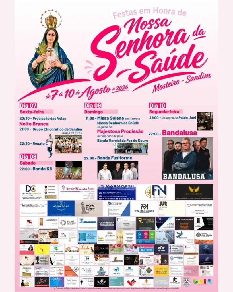 Festas de Mosteiro, Sandim (Senhora da Saúde) 2026