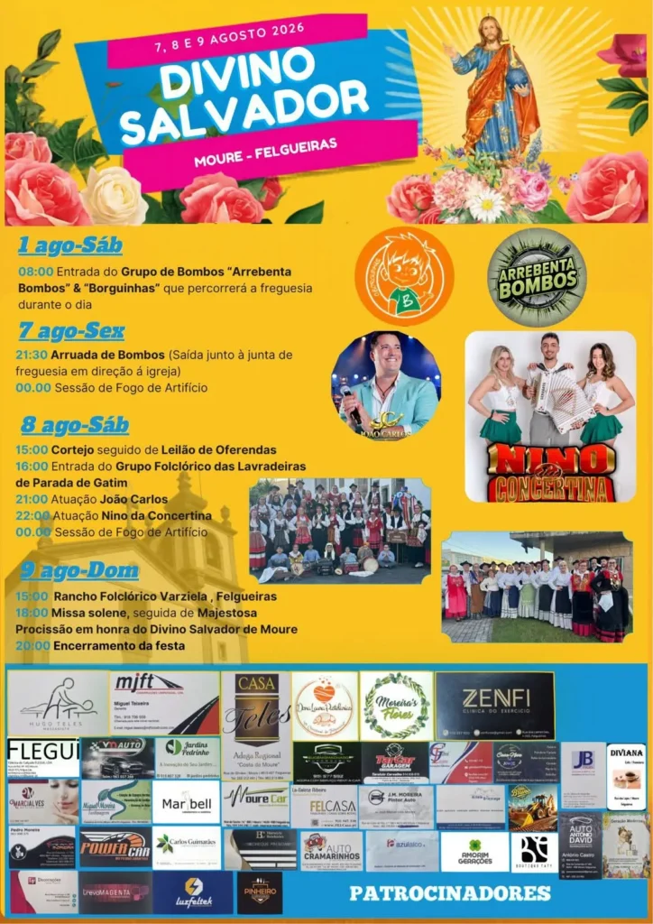 Festas de Moure, Felgueiras (Divino Salvador) 2026