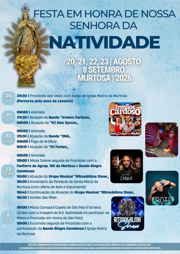 Festas da Murtosa (Senhora da Natividade) 2026