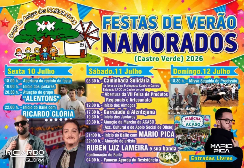 Festa dos Namorados, Castro Verde 2026