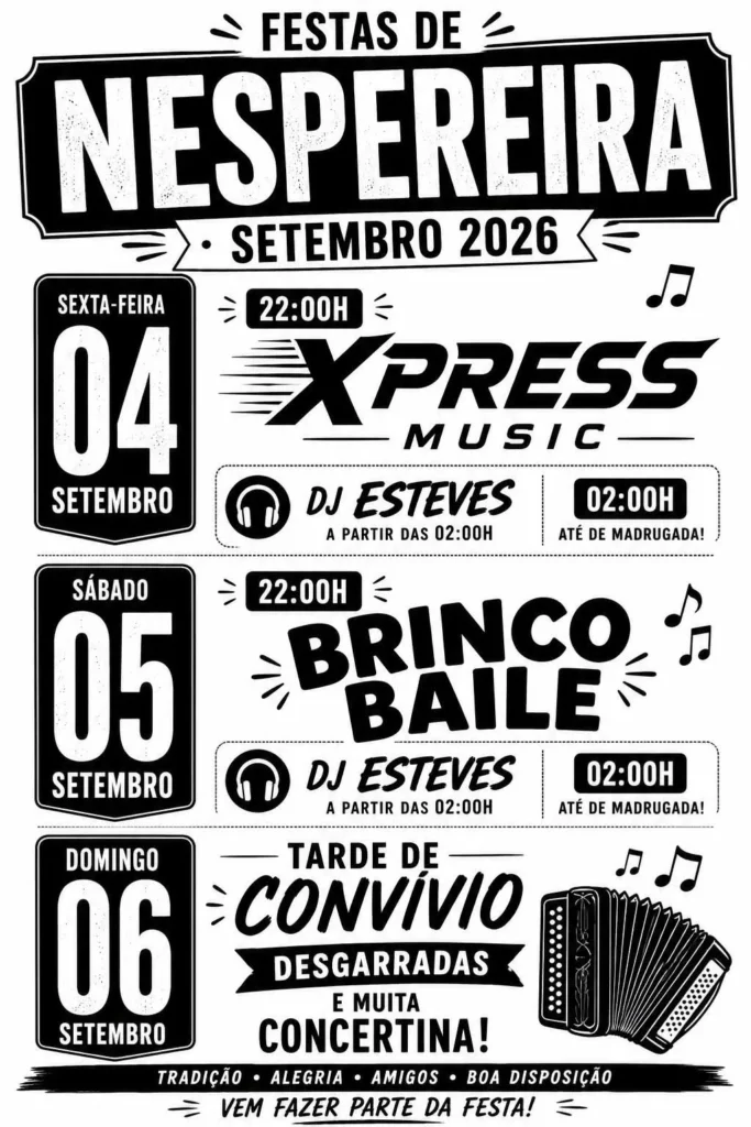 Festas de Nespereira, Viseu 2026