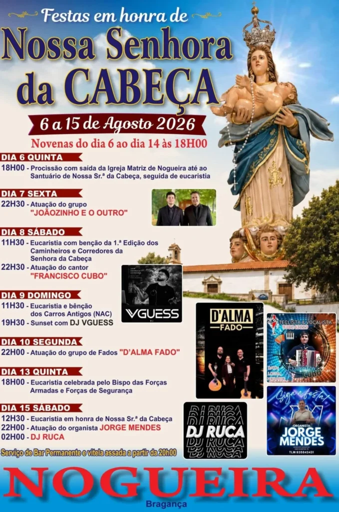 Festas de Nogueira, Bragança (Senhora da Cabeça) 2026