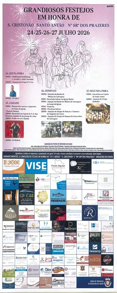 Festas de Nogueira do Cravo (São Cristóvão) 2026