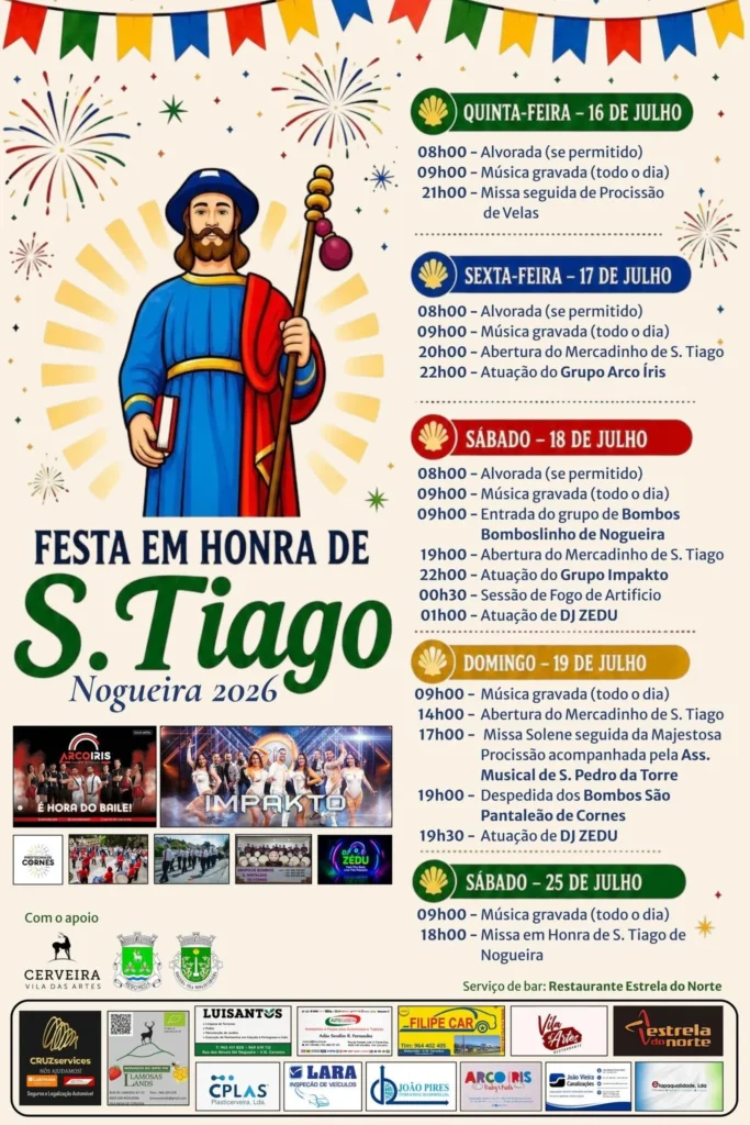 Festas de Nogueira, Vila Nova de Cerveira (São Tiago) 2026