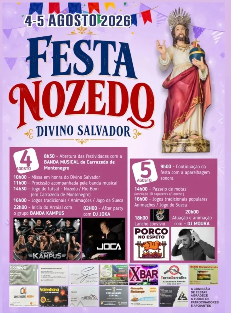 Festas de Nozedo (Divino Salvador) 2026