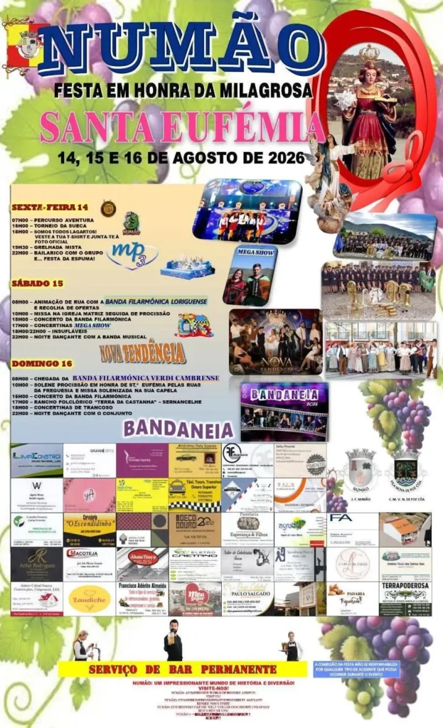 Festas de Numão (Santa Eufémia) 2026