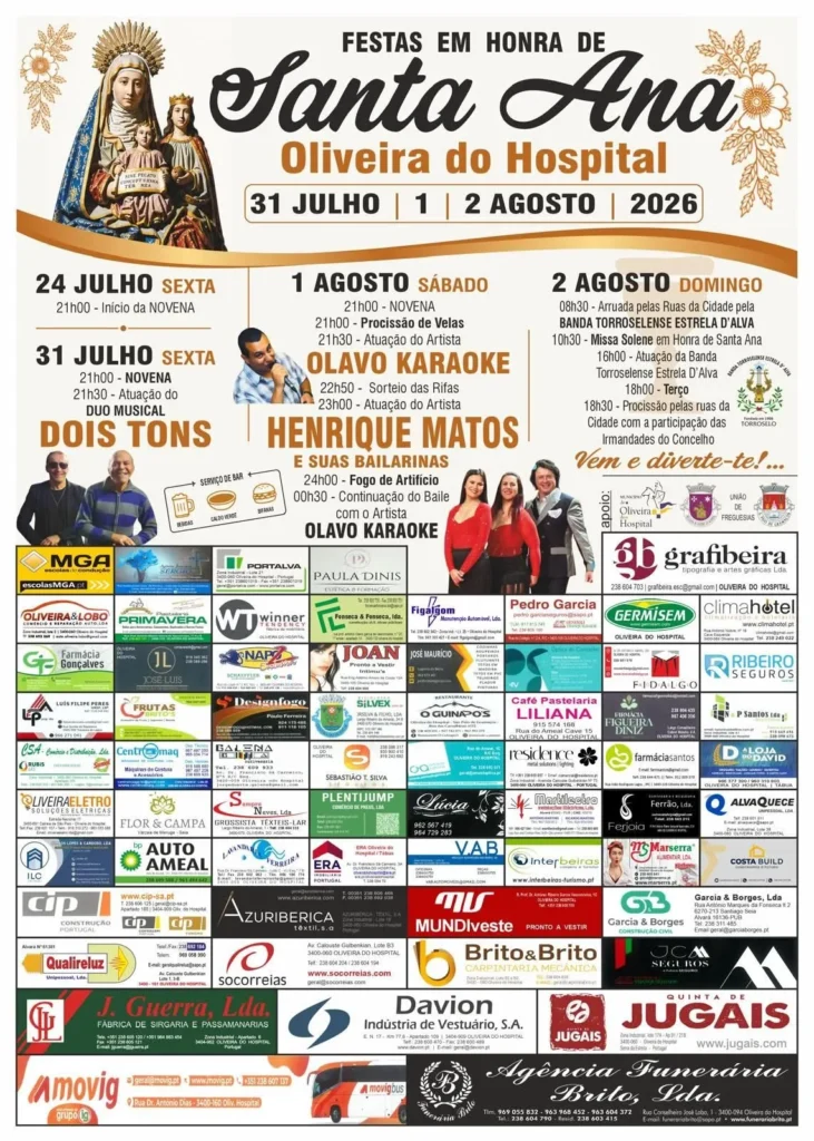 Festas de Oliveira do Hospital (Santa Ana) 2026