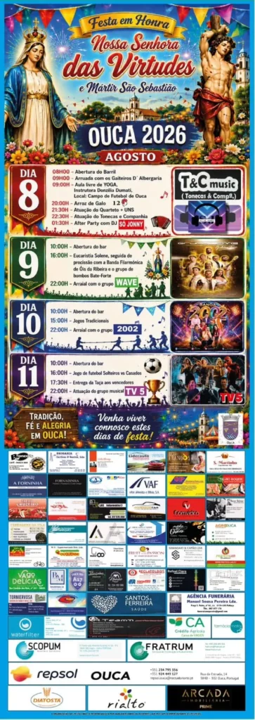 Festas de Ouca (Senhora das Virtudes) 2026