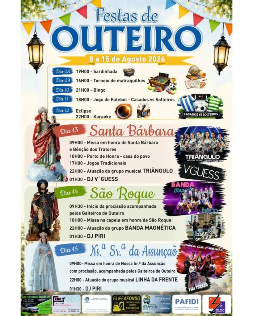 Festas de Outeiro, Bragança 2026