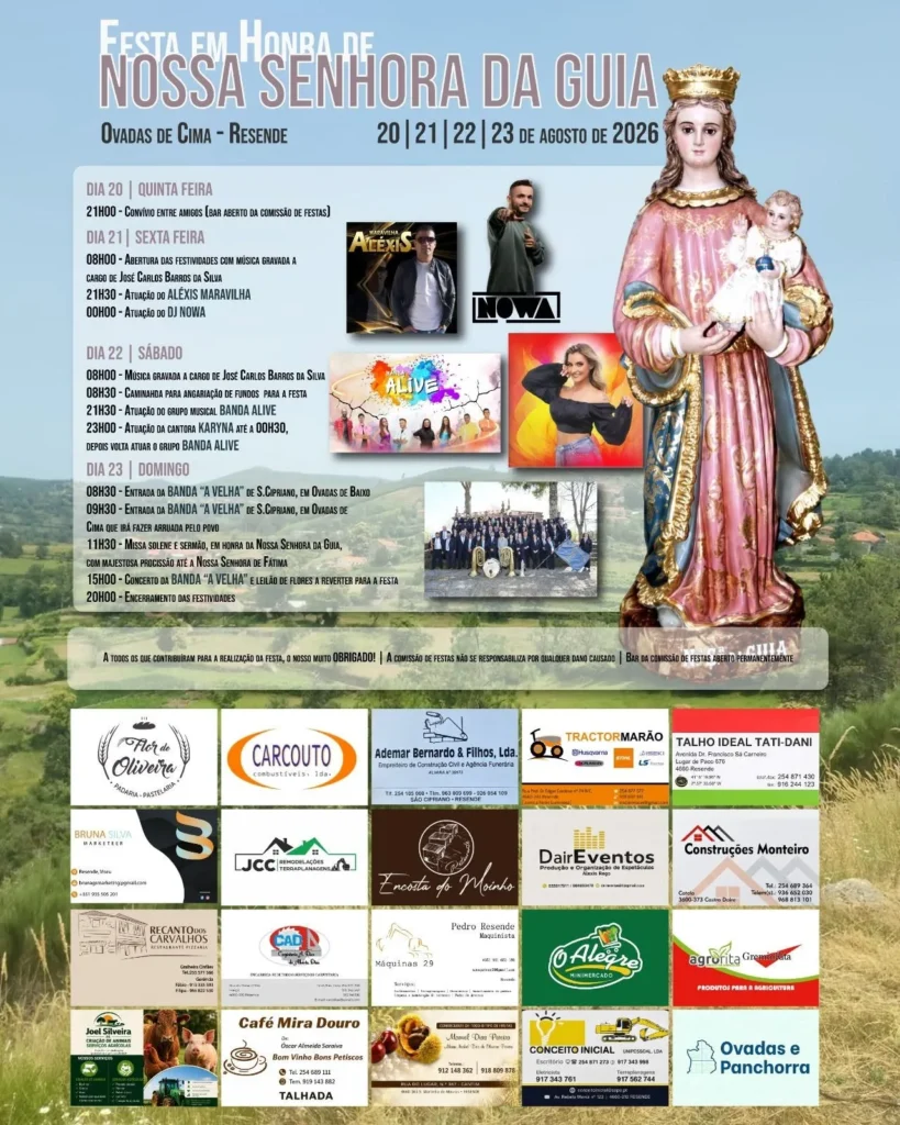 Festas de Ovadas de Cima (Senhora da Guia) 2026