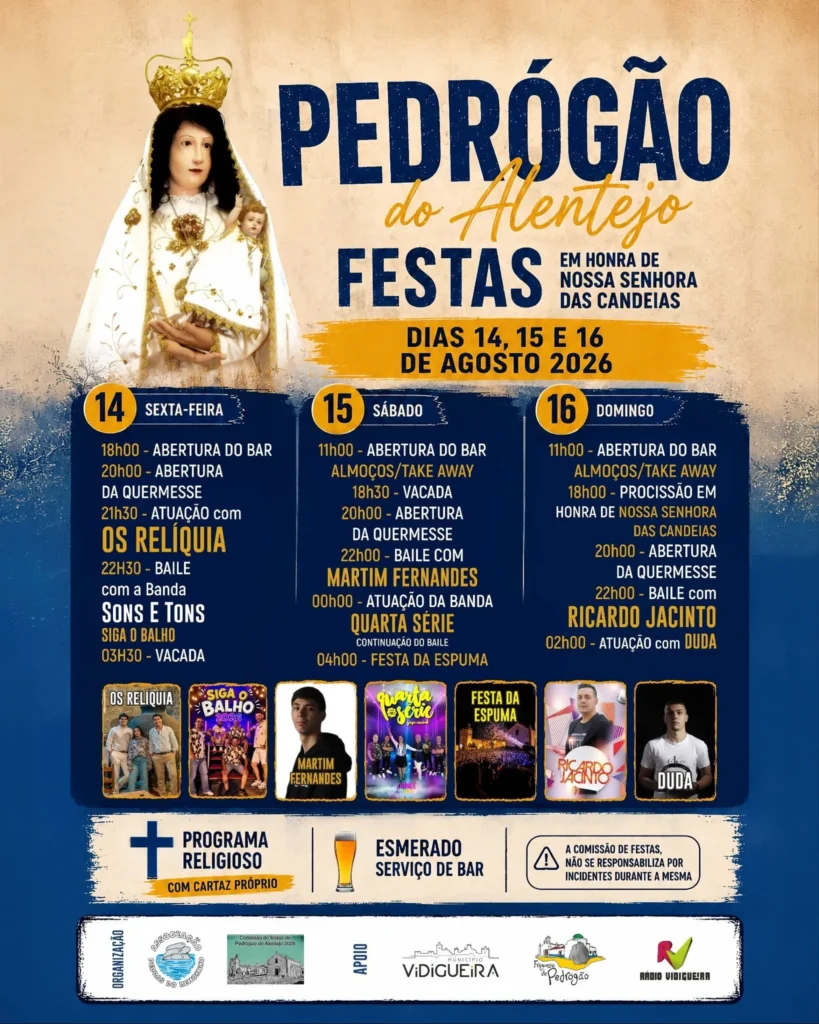 Festas de Pedrógão do Alentejo (Senhora das Candeias) 2026