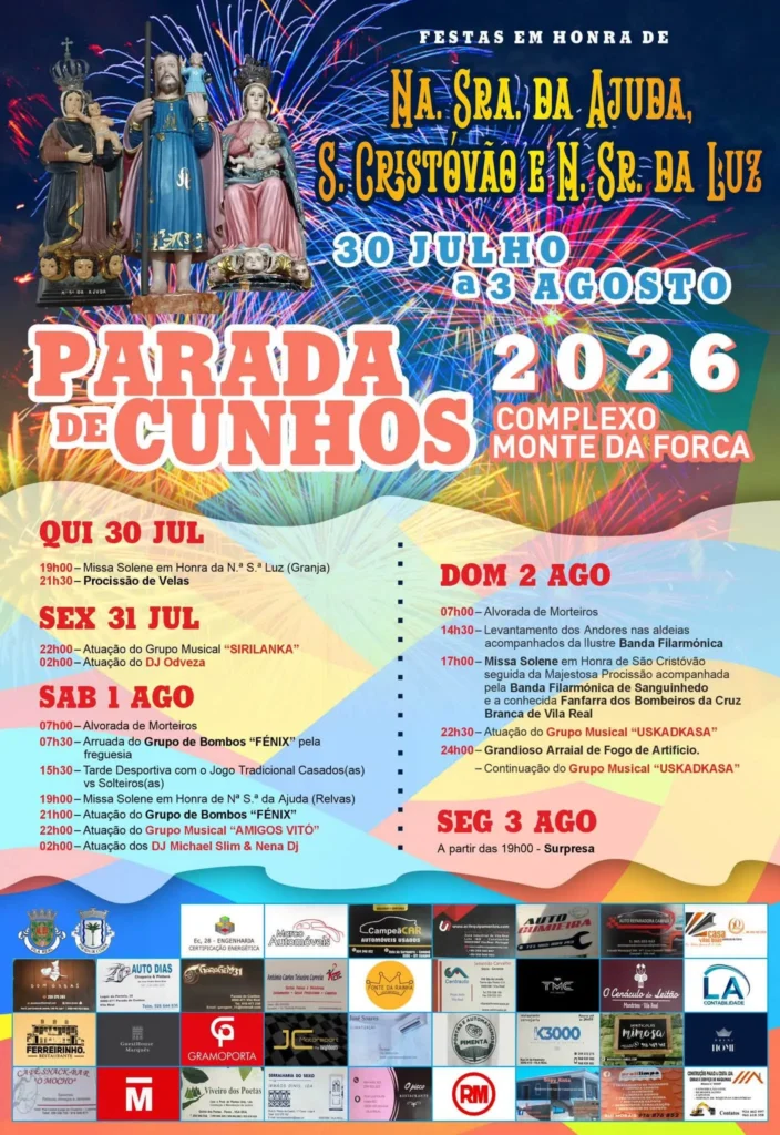 Festas de Parada de Cunhos (Senhora da Ajuda) 2026
