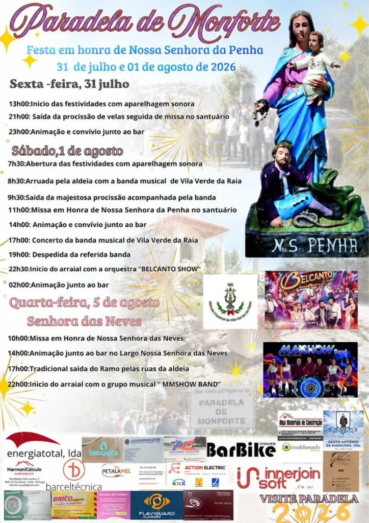 Festas de Paradela de Monforte (Senhora da Penha) 2026