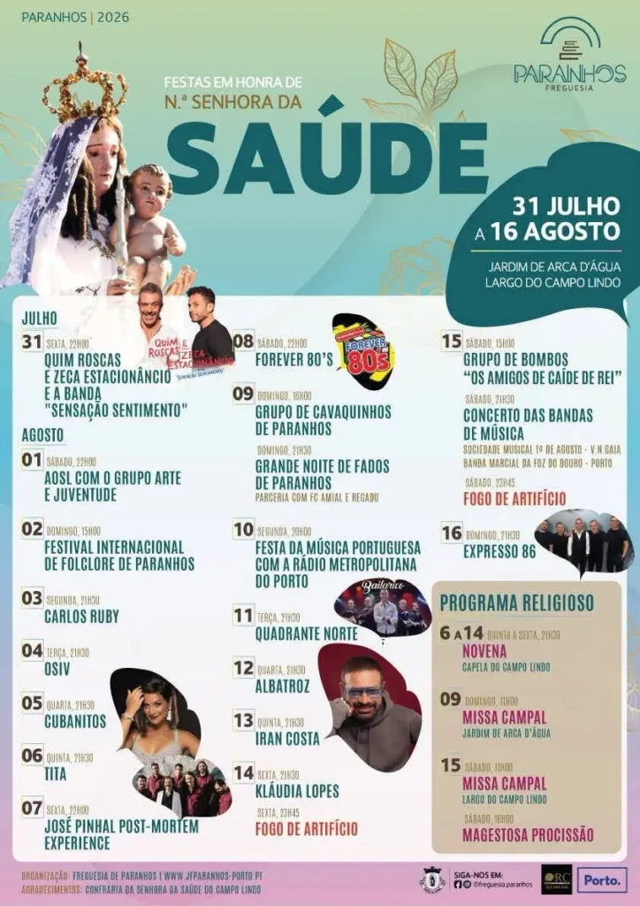 Festas de Paranhos (Senhora da Saúde) 2026