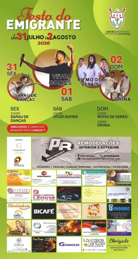 Festas de Passal (Emigrante) 2026