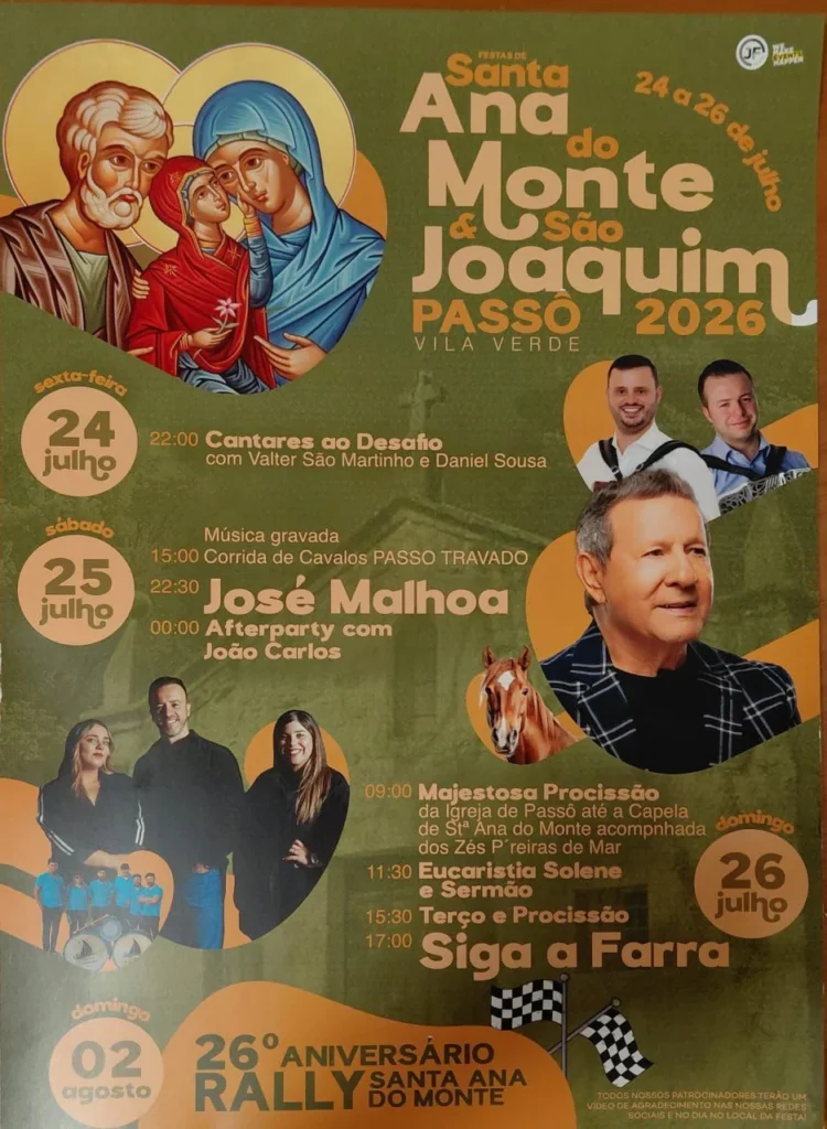 Festas de Passô, Vila Verde (Santa Ana) 2026
