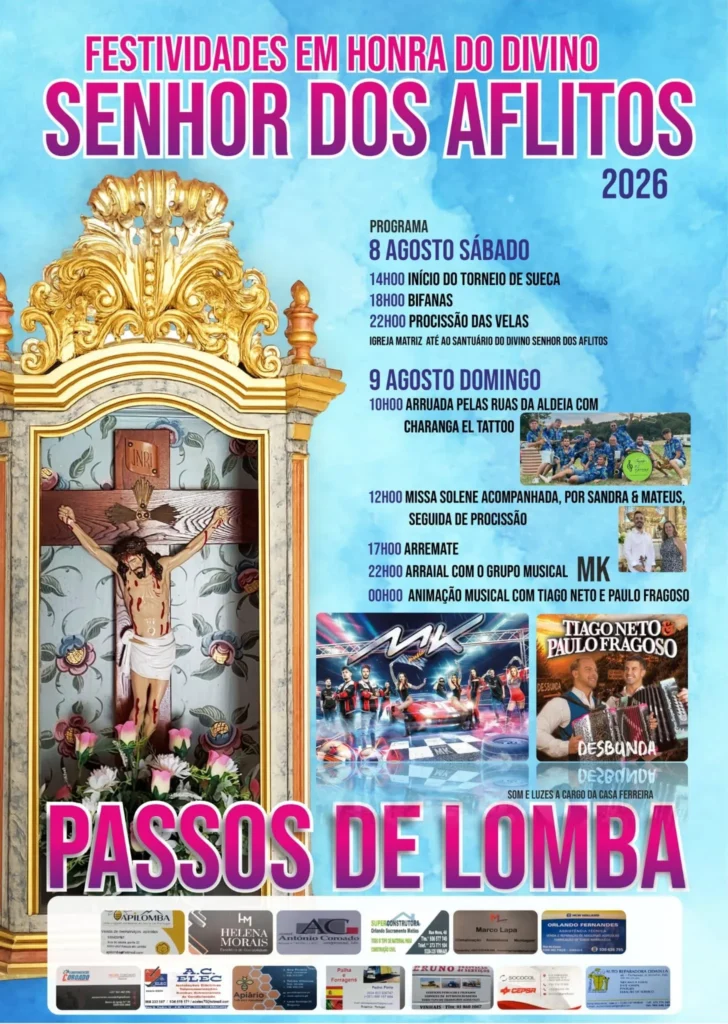 Festas de Passos de Lomba (Senhor dos Aflitos) 2026