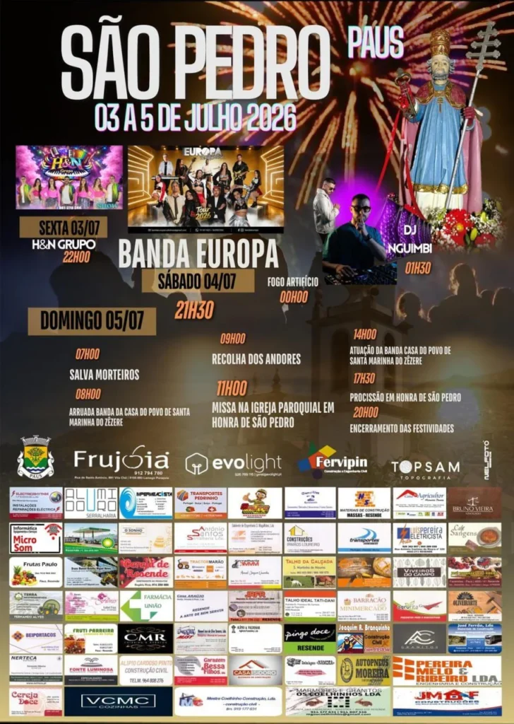 Festas de Paus, Resende 2026