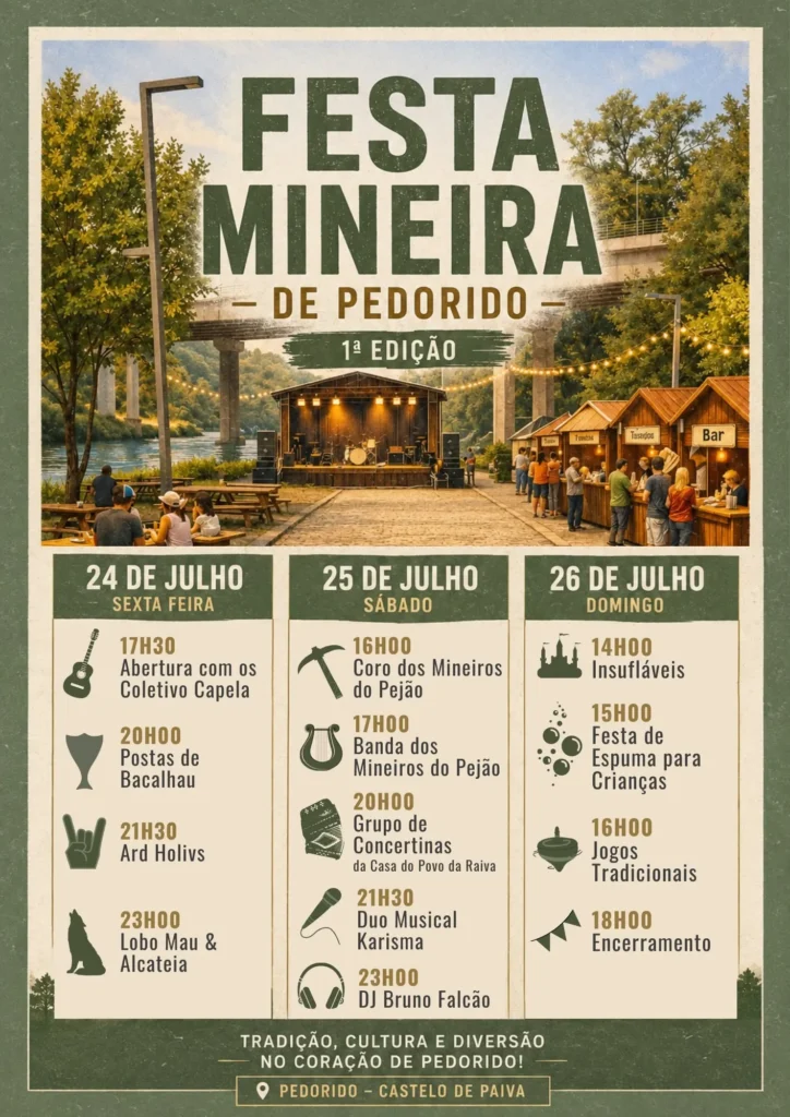 Festas de Pedorido (Mineira) 2026