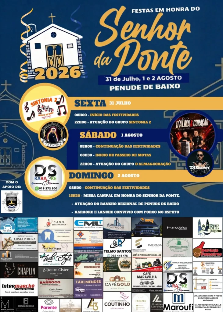 Festas de Penude de Baixo (Senhor da Ponte) 2026