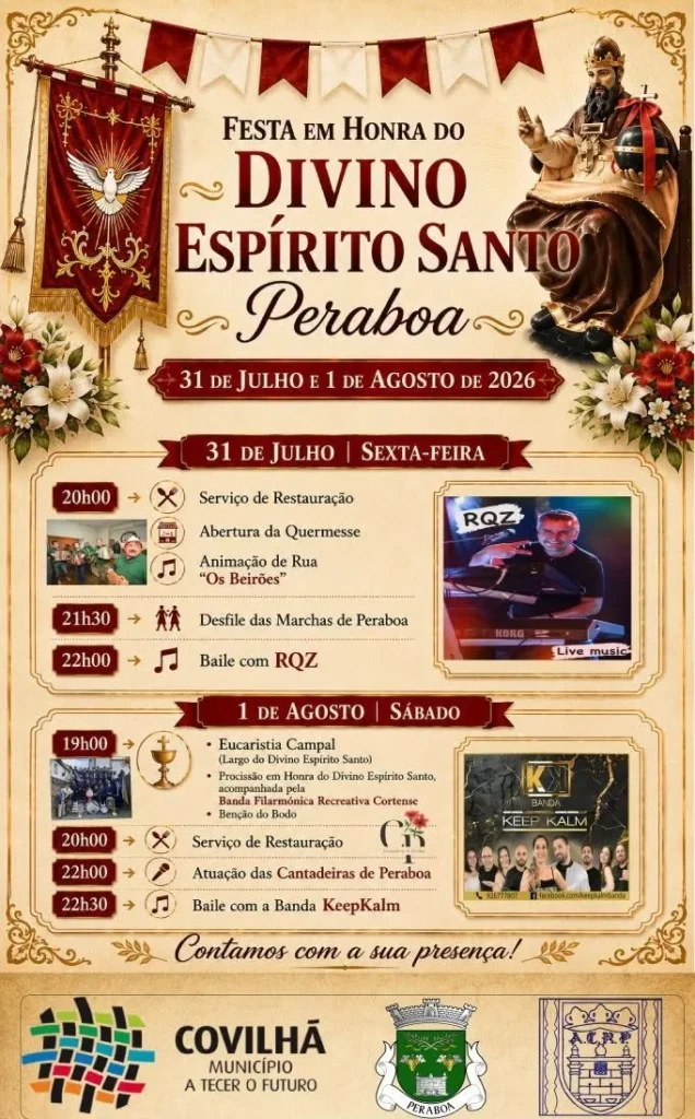 Festas de Peraboa (Divino Espírito Santo) 2026