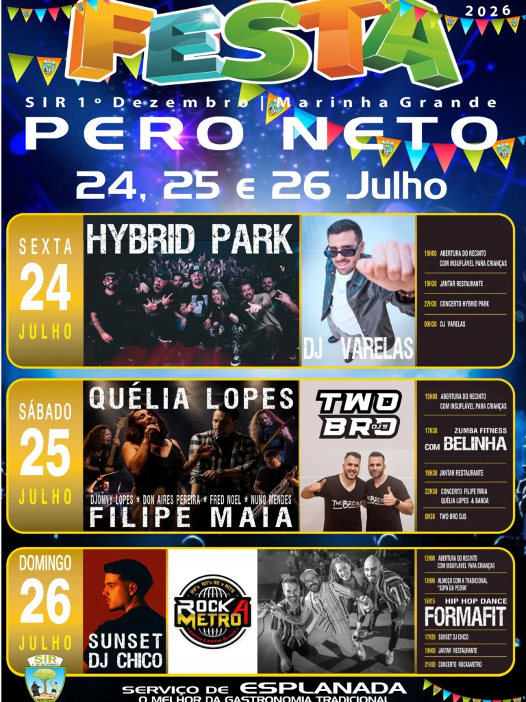 Festas de Pero Neto, Marinha Grande 2026
