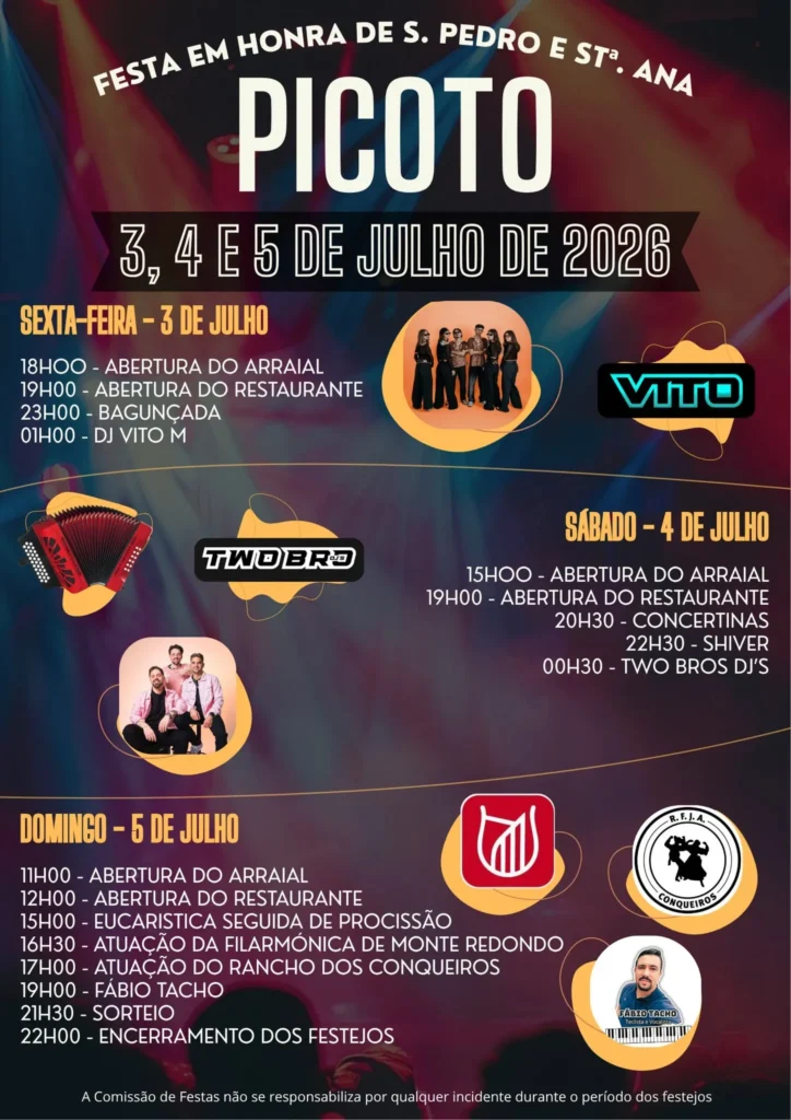 Festas de Picoto (São Pedro) 2026
