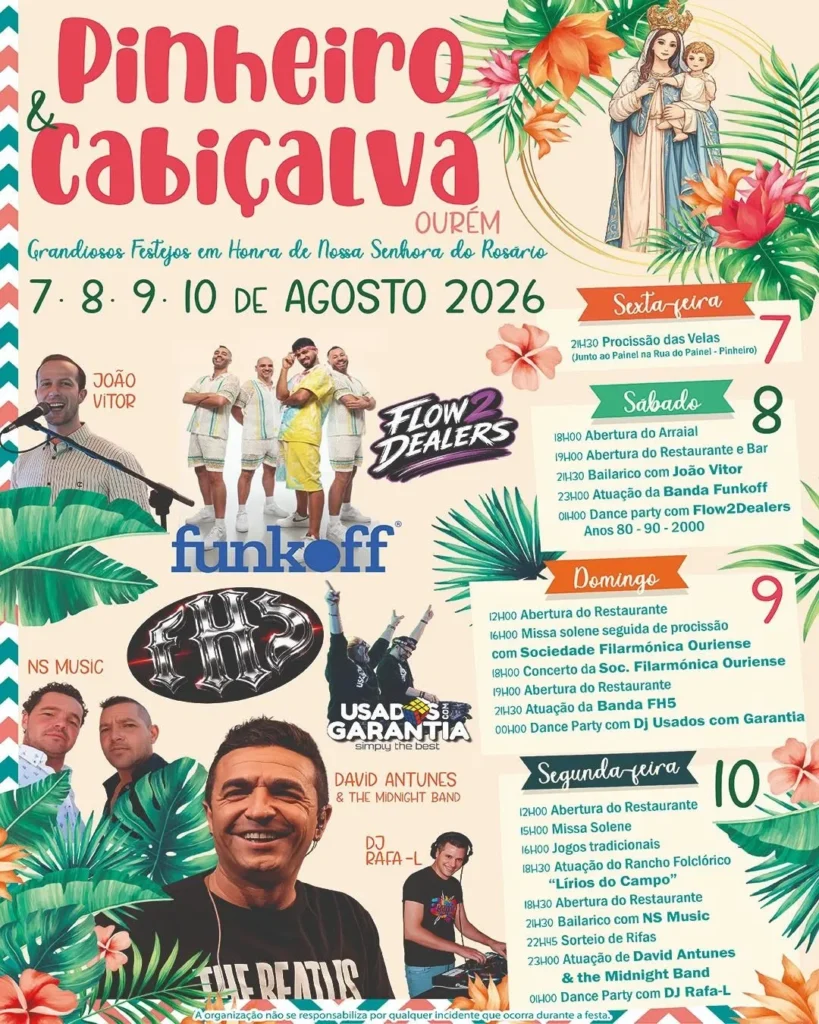 Festas de Pinheiro e Cabiçalva (Senhora do Rosário) 2026