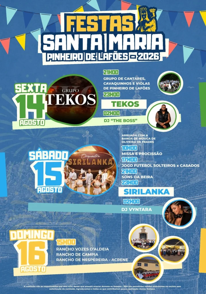 Festas de Pinheiro de Lafões (Santa Maria) 2026