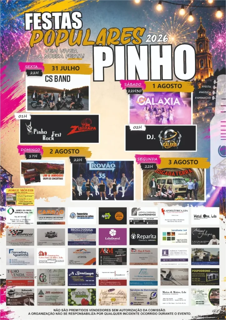 Festas de Pinho, Viseu 2026